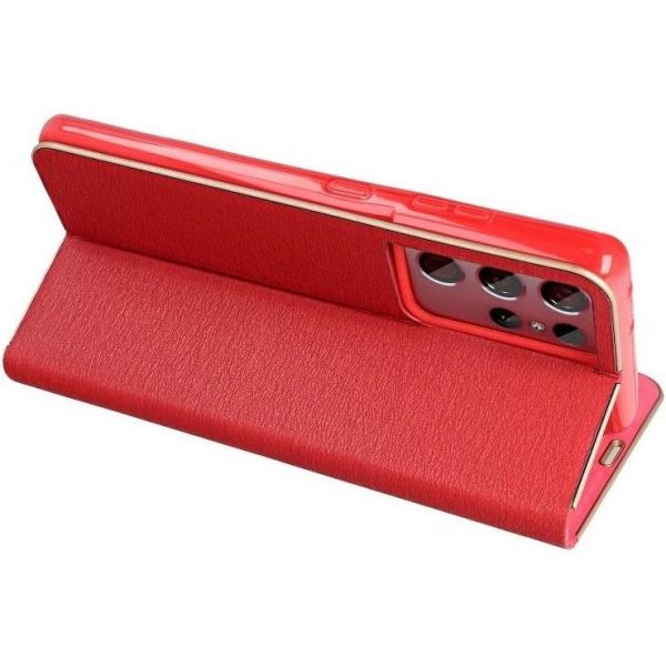 Torbica LUNA Book Gold for XIAOMI Redmi NOTE 10 5G / Poco M3 Pro / Poco M3 Pro 5G red - Slika 3