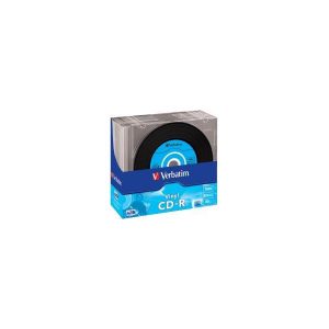 CD-R Verbatim 700MB 48× Datalife Plus Vinyl Look 10 pack Slimcase