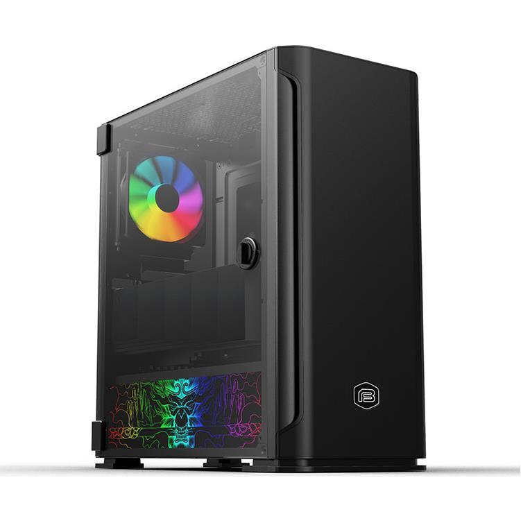 Bit Force GALAXY ATG-2 Midi Tower ARGB Gaming PC ATX kućište bez napajanja, crno, 2911103