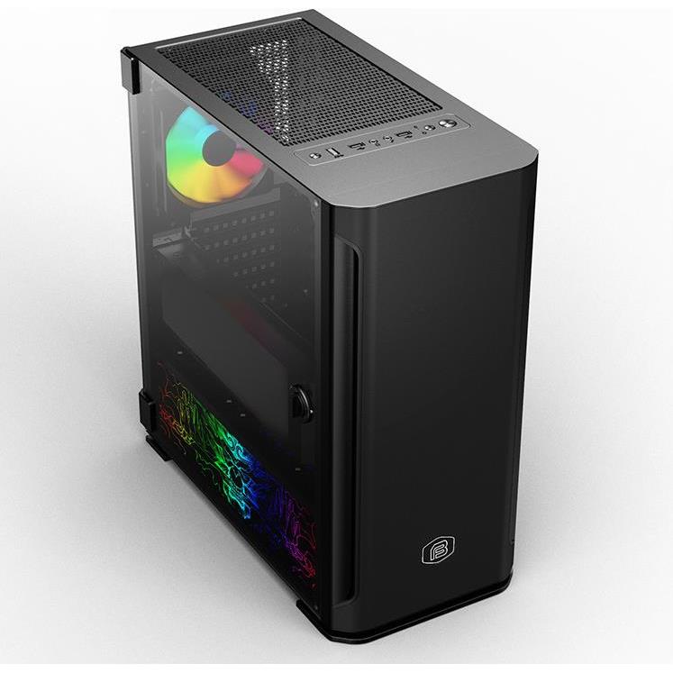 Bit Force GALAXY ATG-2 Midi Tower ARGB Gaming PC ATX kućište bez napajanja, crno, 2911103 - Slika 2