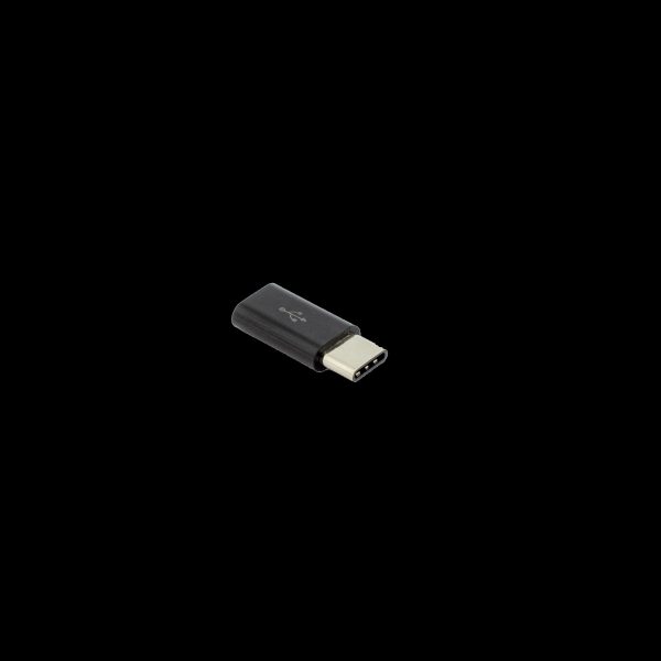 ADAPTER MICRO USB 2.0 Ženski -> TYPE-C Muški Crni / RETAIL - Slika 2