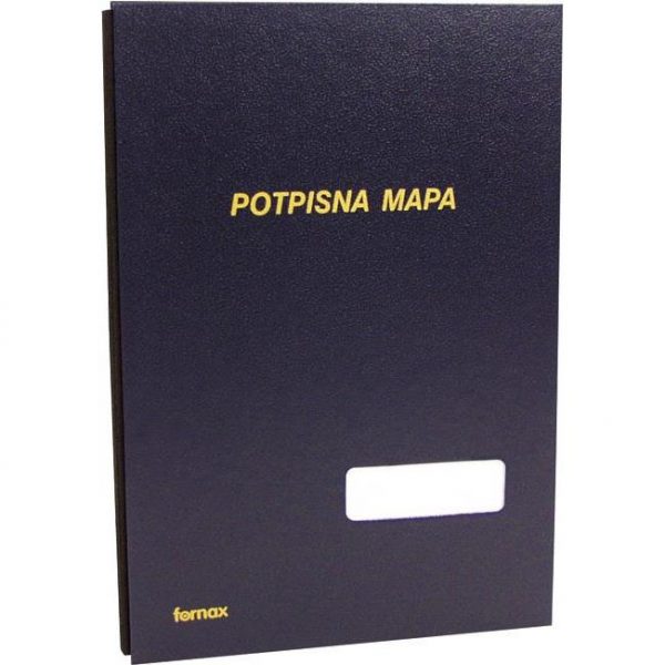 Mapa potpisna s prozorom 3007 Fornax tamno plava, 000007025