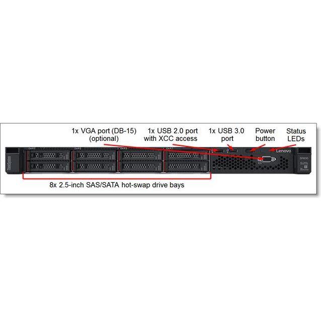 SRV LN SR630 Xeon Silver 4210R 32GB, 7X02A0F4EA - Slika 2