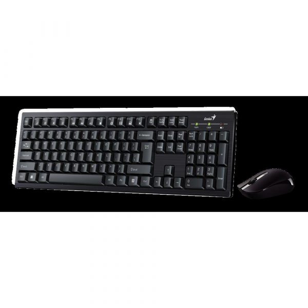 Genius KM-8101, bežična tipkovnica i miš, crna, 31340014406