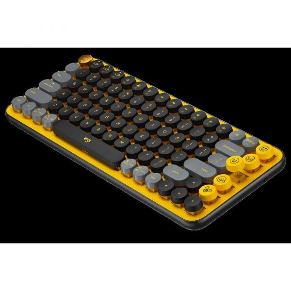 Logitech POP Keys, bežična meh. tipk., žuta/crna, 920-010735