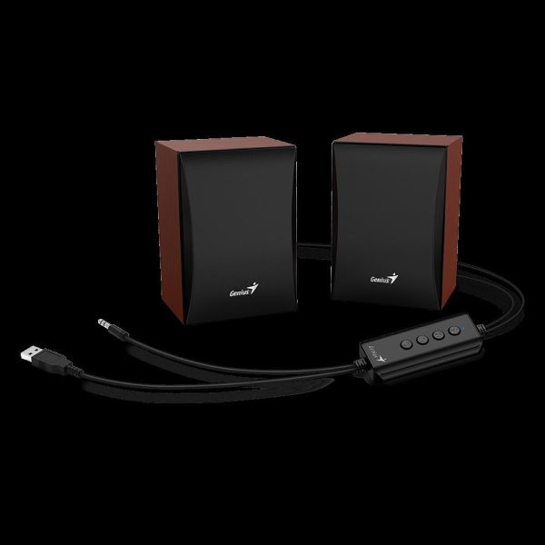 Genius zvučnici SP-HF380, 3W, USB+3,5mm+BT, drveni, 31730034402