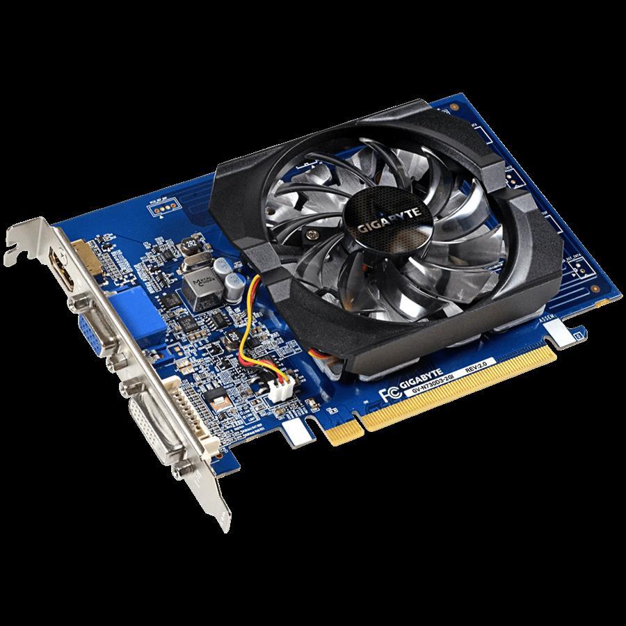 GIGABYTE Video Card NVIDIA GeForce GT 730 rev 3.0, 2048 MB DDR3/64bit, PCI-E 2.0, 1x Dual-link DVI-D, 1x HDMI, 1x D-Sub, Recommended PSU 300W, ATX