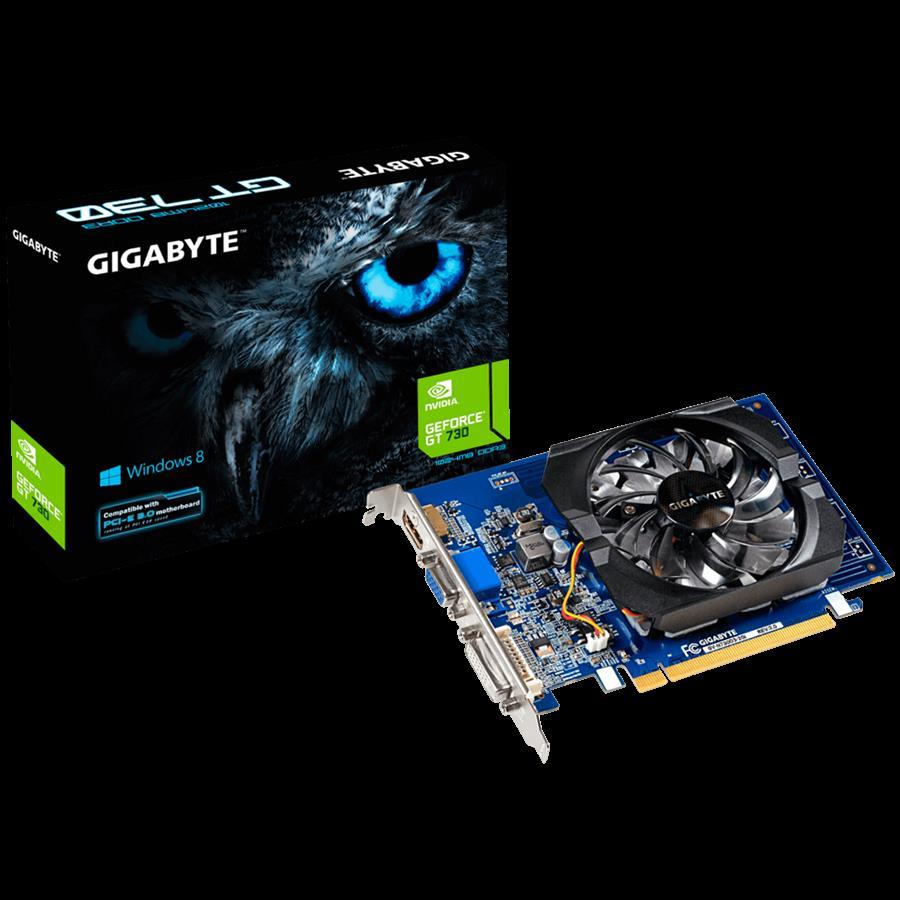 GIGABYTE Video Card NVIDIA GeForce GT 730 rev 3.0, 2048 MB DDR3/64bit, PCI-E 2.0, 1x Dual-link DVI-D, 1x HDMI, 1x D-Sub, Recommended PSU 300W, ATX - Slika 2