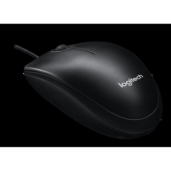 Logitech M100 žičani optički miš, tamnosiva, 910-006652