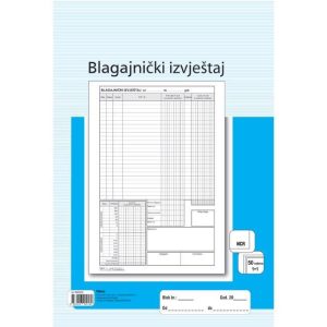 Obrazac A-28a/NCR/EUR blagajnički izvještaj A4 Fokus