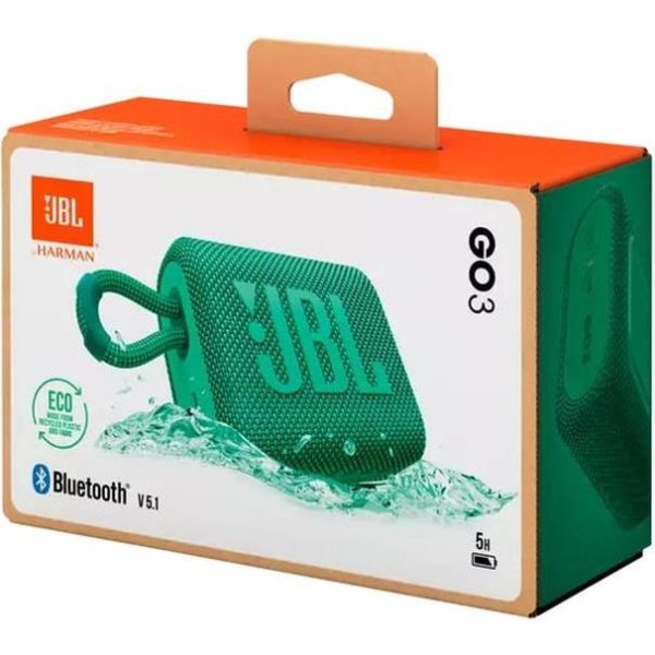 JBL Go 3 prijenosni zvučnik BT5.1, vodootporan IP67, ECO zeleni, JBLGO3ECOGRN - Slika 4