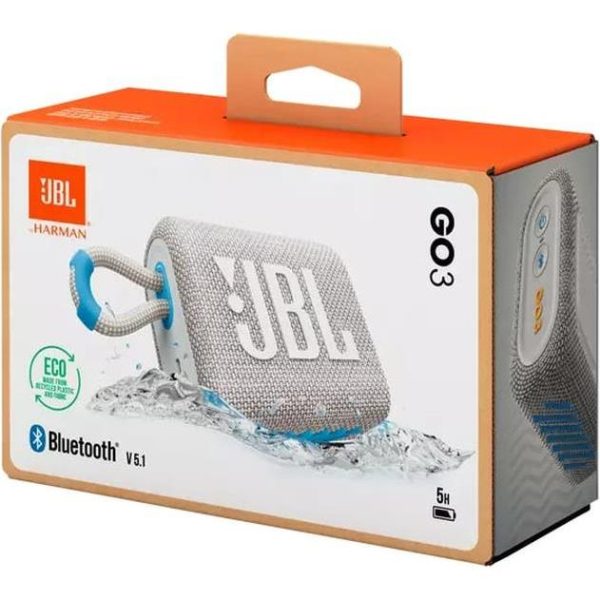 JBL Go 3 prijenosni zvučnik BT5.1, vodootporan IP67, ECO bijeli, JBLGO3ECOWHT - Slika 4