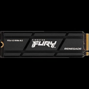 KINGSTON FURY Renegade 1TB SSD with Heatsink, M.2 2280, PCIe 4.0 NVMe, Read/Write 7300/6000MB/s, Random Read/Write: 900K/1000K IOPS, SFYRSK/1000G