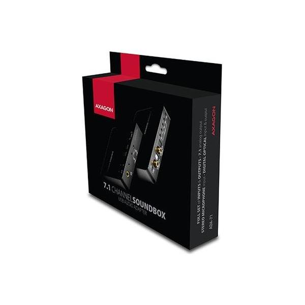 AXAGON ADA-71 USB2.0 - SOUNDbox real 7.1 Audio Adapter, SPDIF - Slika 4