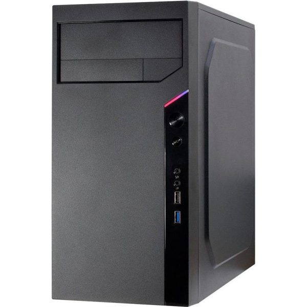 Chassis Inter-Tech IT-6505 RETO, mATX, 1x USB 3.0, 1x USB 2.0, Audio & Mic jack, 1x 5.25” and 1x 3.5” external drive bay, 2x 3.5” and 3x 2.5” internal drive bay, mATX MB, ATX PSU, Retail - Slika 2