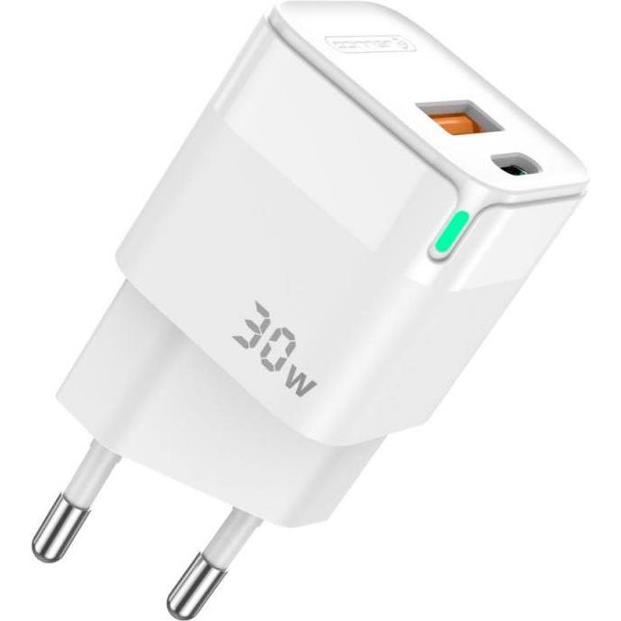JELLICO C44 SUPER FAST 30W PD USB-C + USB3.0 white, 4949 - Slika 2