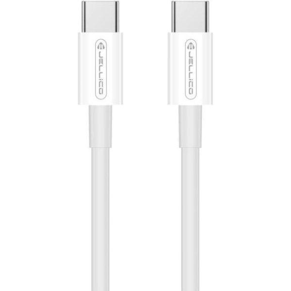 JELLICO USB Cable - B1 60W PD USB-C to USB-C 1m bijeli, 4938 - Slika 2