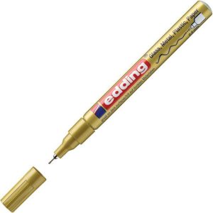 Marker permanentni sjajni lakirajući 0,8mm Edding 780 zlatni