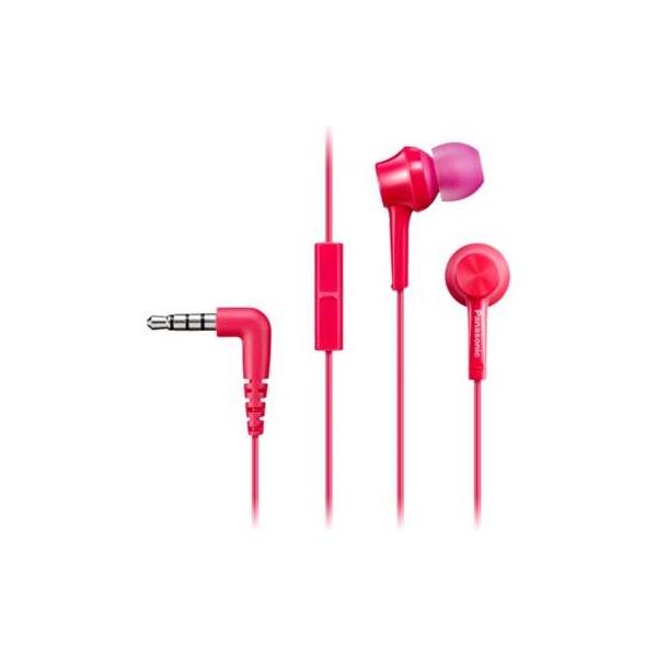 PANASONIC slušalice RP-TCM115E-P roze, in ear, mikrofon, RP-TCM115E-P
