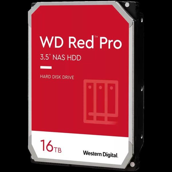 HDD Desktop WD Red Pro (3.5'', 16TB, 512MB, 7200 RPM, SATA 6 Gb/s), WD161KFGX