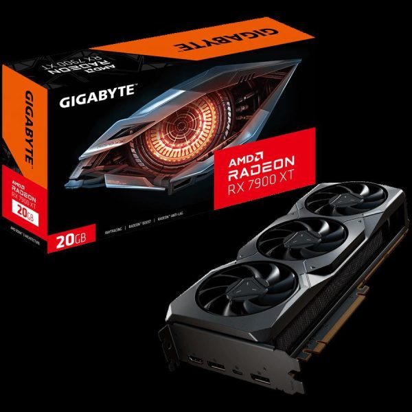 GIGABYTE Video Card AMD Radeon REFERENCE RX 7900 XT 20G, GV-R79XT-20GC-B