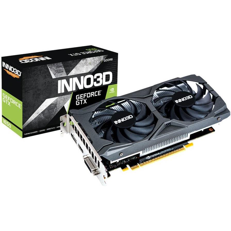 INNO3D NVIDIA GeForce GTX 1650 Twin X2 OC V2, N16502-04D6X-1720VA30
