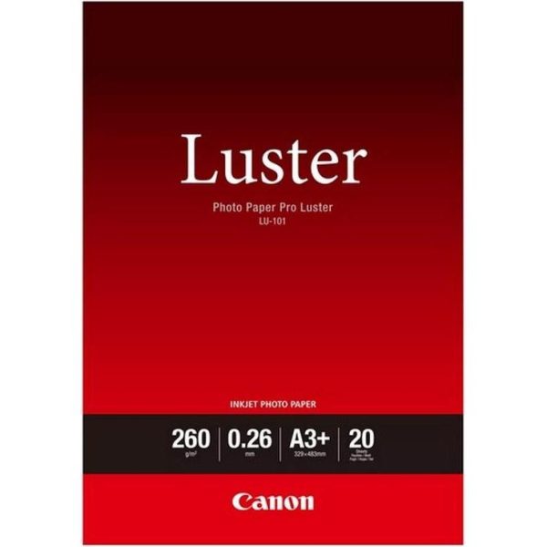 Canon Photo Luster Paper LU101 - A3+ - 20L, 6211B008