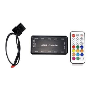 NaviaTec RGB Computer PC Case Fan Controller with Remote Control, RGB CONTROL V2