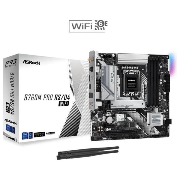 Asrock Intel LGA1700 B760M PRO RS D4 WIFI, B760M PRO RS D4W
