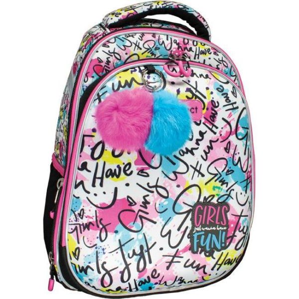 Ruksak školski anatomski lagan XT Girls Fun Connect,