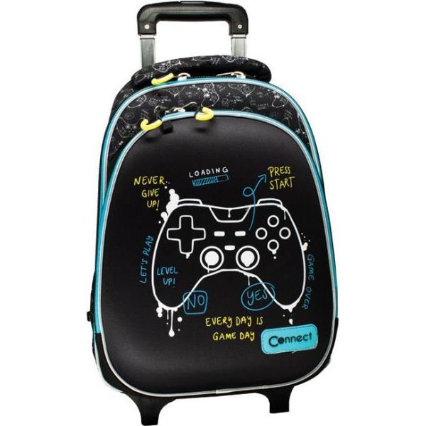 Ruksak školski s kotačićima XT Game Connect,