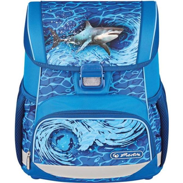 Torba školska anatomska Loop Blue Shark Herlitz 50043156,