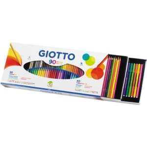 Boje drvene 50boja Giotto Stilnovo + flomaster 40boja Giotto turbo colour Fila 2575