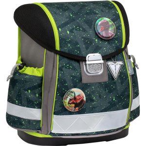 Torba školska Belmil classy with patches green Splash, 403-13/AG/PC-4