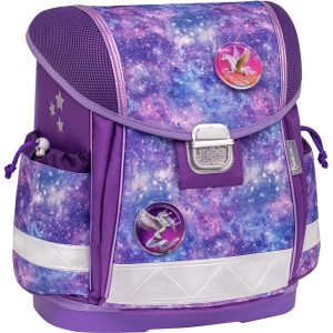 Torba školska Belmil classy with patches violet Universe, 403-13/AG/PC-2