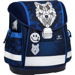 Torba školska Belmil classy wolf mosaic grey, 403-13/AG/56