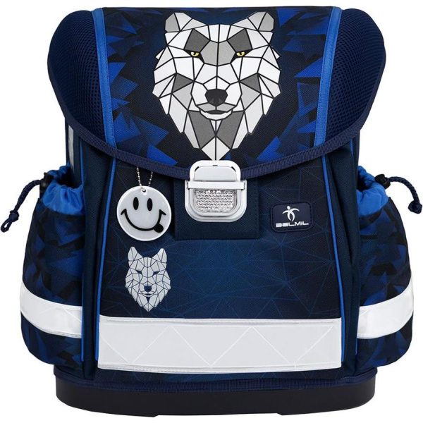 Torba školska Belmil classy wolf mosaic grey, 403-13/AG/56 - Slika 4