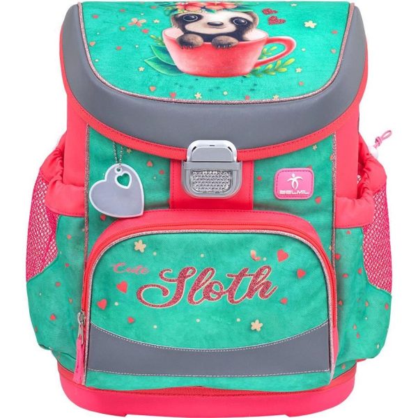 Torba školska Belmil mini-fit cute sloth, 405-33/AG/PC-10