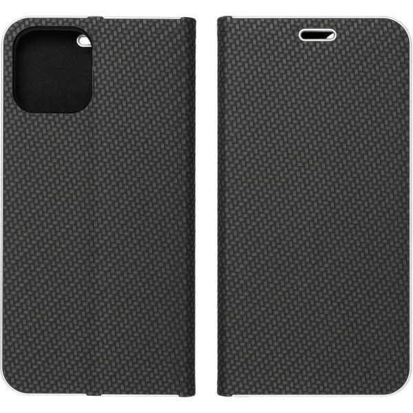 Torbica LUNA Book Carbon for SAMSUNG S23 Ultra black - Slika 4