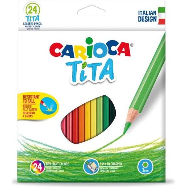 Drvene bojice Carioca tita 24kom 42794