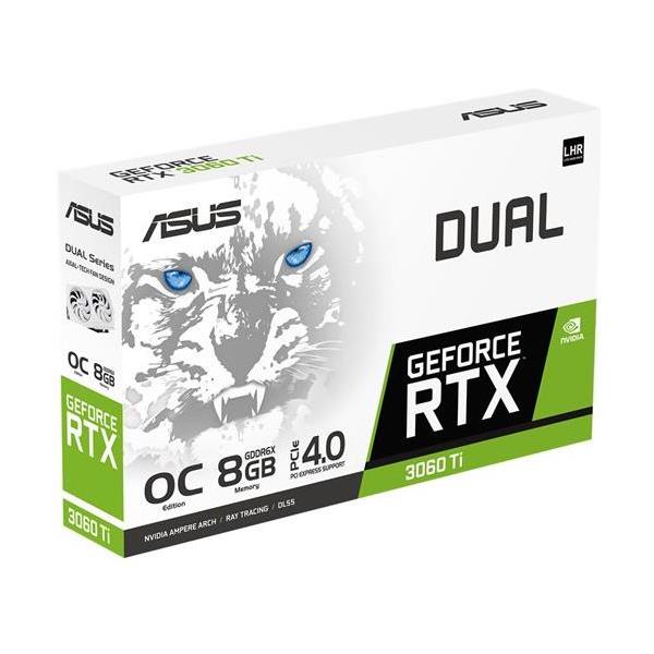 ASUS DUAL GeForce RTX 3060TI White OC, DUAL-RTX3060TI-O8GD6X-WHITE
