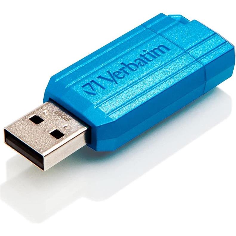 Verbatim USB2.0 PinStripe 64GB, caribbean blue