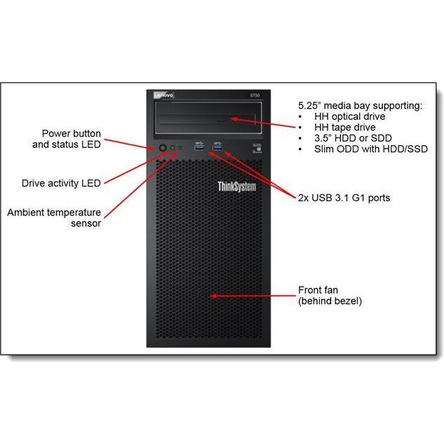 SRV LN ST50 E-2224G 8GB 4x2TB, CTO-958 7Y48A03CEA - Slika 4