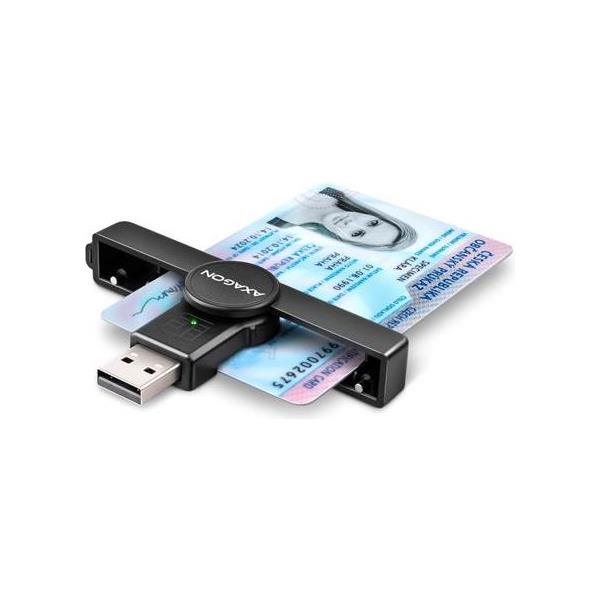 Čitač pametnih kartica AXAGON CRE-SMP1A USB 2.0 Pocket Reader, CRE-SMP1A - Slika 2