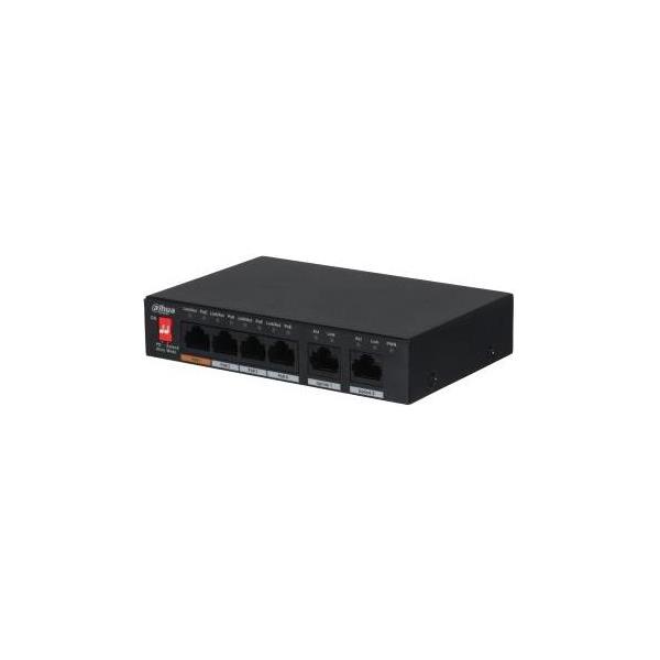 Dahua DOD Switch 6 port 4 PoE Unamanaged, PFS3006-4ET-60-V2