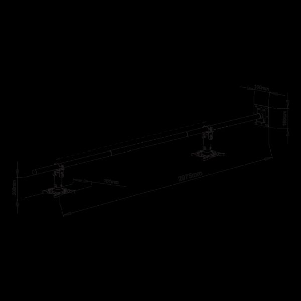 ZIDNI STALAK ZA PROJEKTOR SBOX PM-300-3.0 - Slika 2