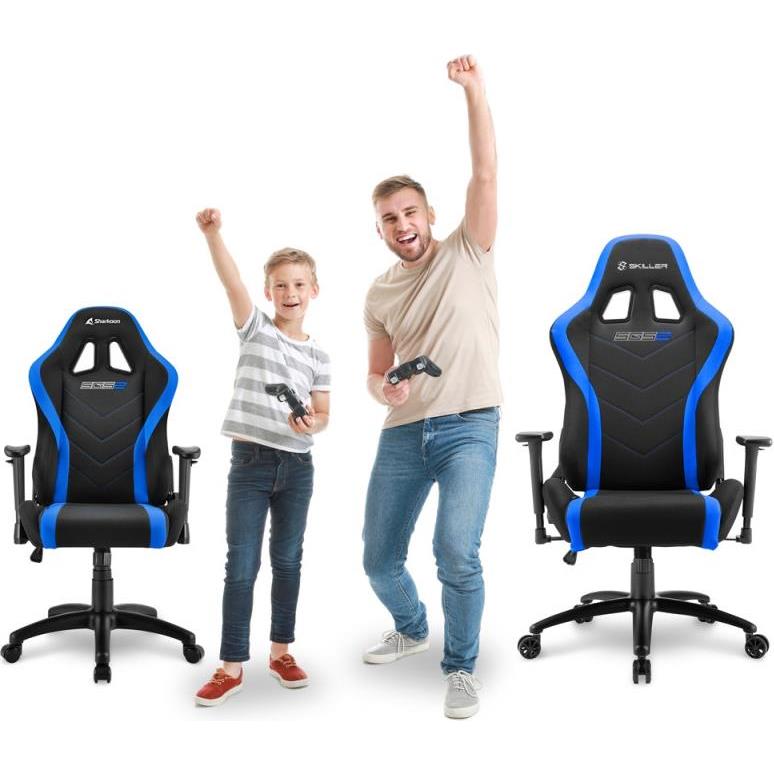Sharkoon Skiller SGS2 Junior, igraća stolica, crna-plavo, 4044951032310 - Slika 2