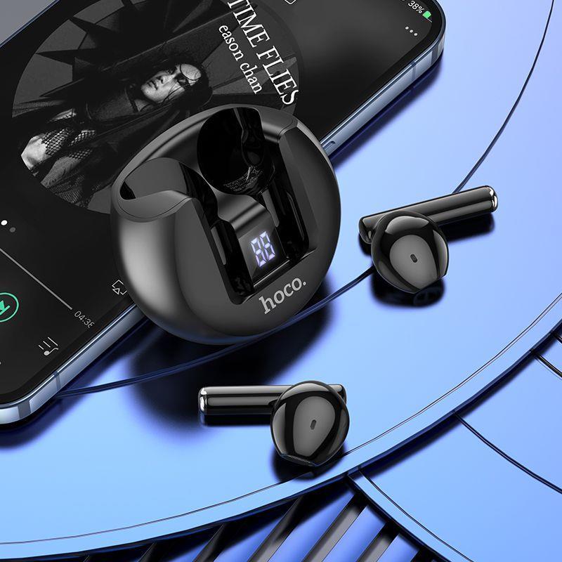 Slušalice HOCO wireless bluetooth headset TWS EW32 Gentle black, 278476 - Slika 2
