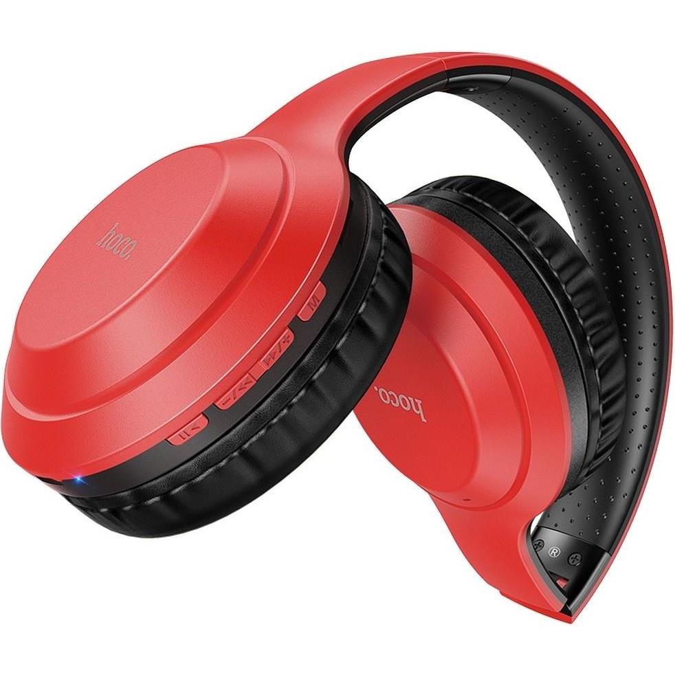 Slušalice HOCO headphones bluetooth FUN move W30 red, 238204 - Slika 2