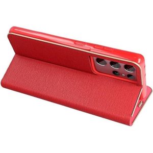 Torbica LUNA Book Gold for SAMSUNG A13 5G / A04S red, 245488